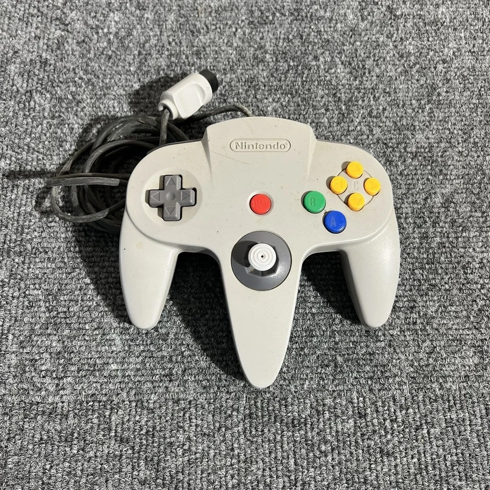 Nintendo 64 Gray Controller AUTHENTIC OEM N64 Original Tested & Working